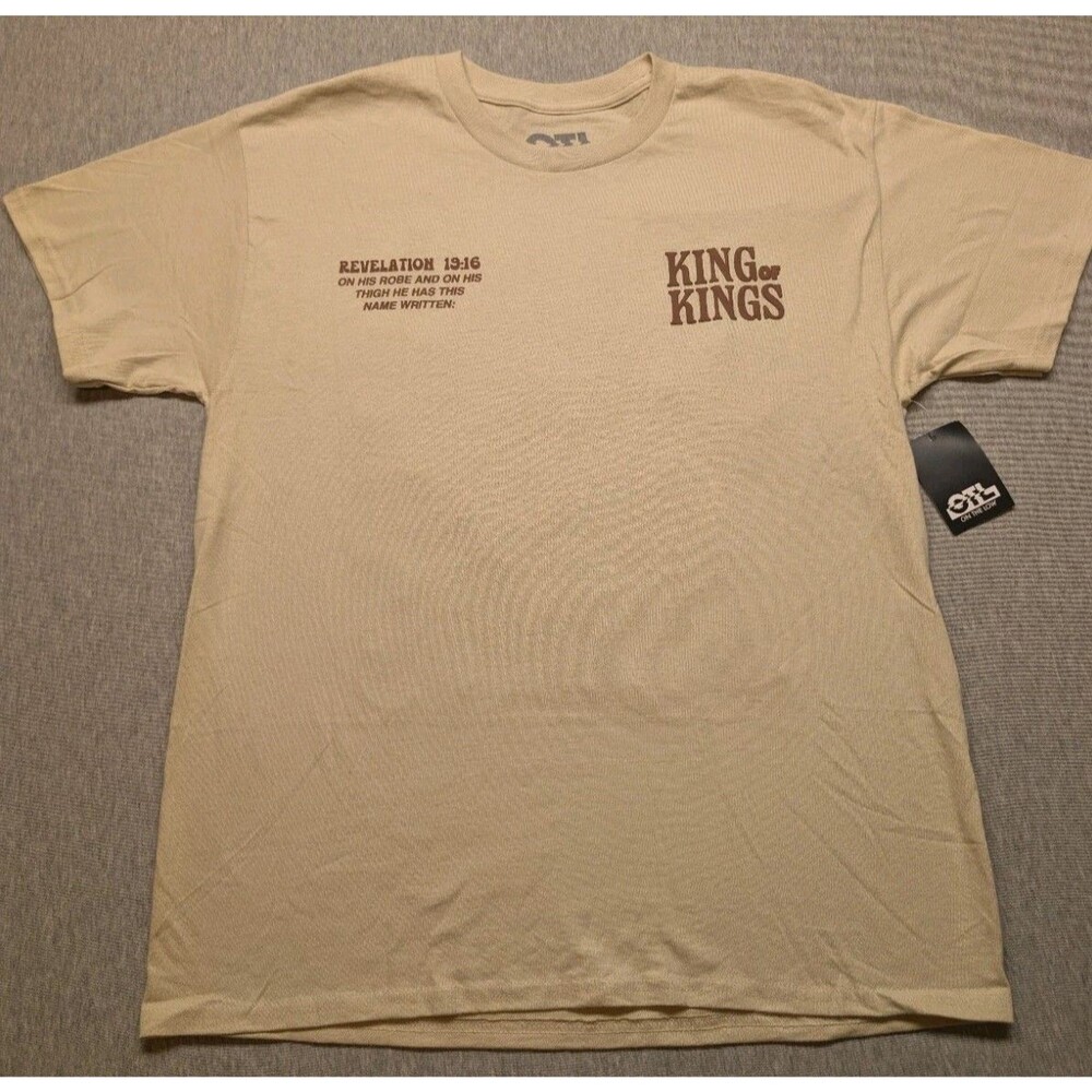 OTL On The Low Mens Size Large King Of Kings Revelation 19:16 Puffy Print